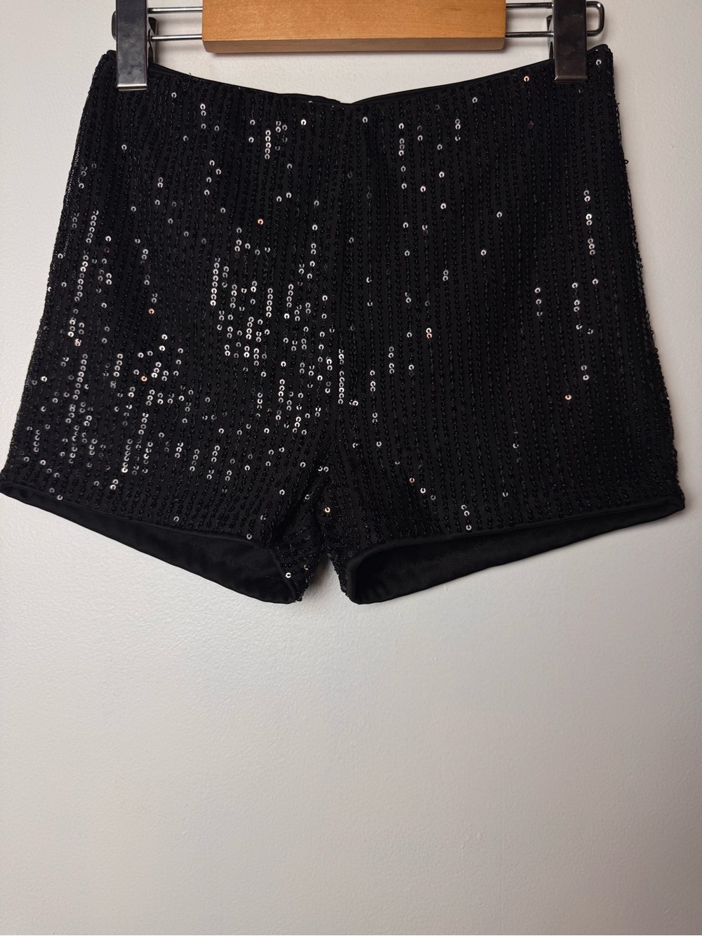 Black sequin shorts Size-Small